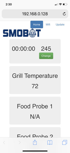  SMOBOT WiFi Kamado Grill and Smoker Temperature