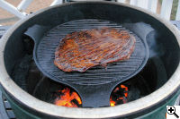 The Cast Iron Plate Setter -- Naked Whiz Ceramic Charcoal Cooking