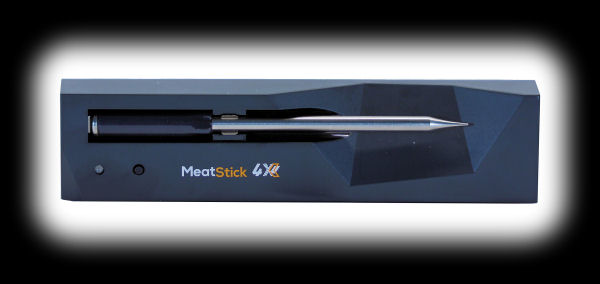 The MeatStick 4X 4-Sensor Wireless Meat Thermometer -- Naked Whiz Ceramic  Charcoal Cooking
