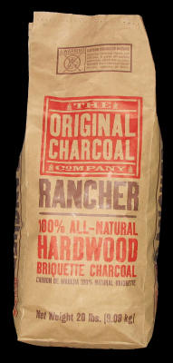 Original Charcoal Company Rancher Briquettes Cooking Ceramic Whiz Naked Charcoal 